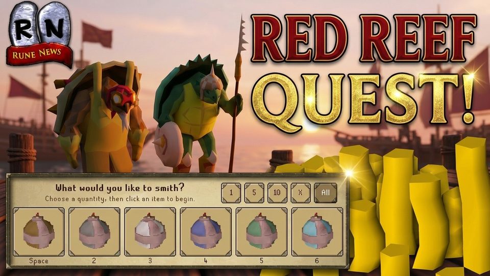 OSRS Sailing Skill: The Red Reef Quest Is Live - New Cannonballs, Bosun's Bench & XP Buffs Explained