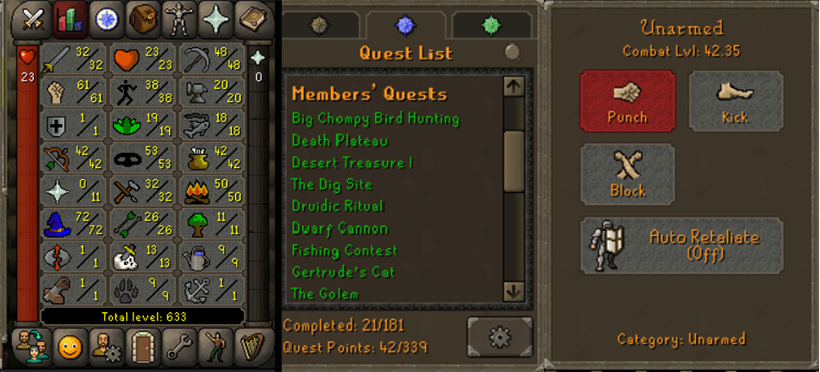OSRS DT1 Pure Account | 72 Magic, 61 Strength, 1 Defence